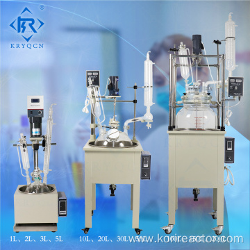 5L Single Layer Glass Reactor - Lab Instrument